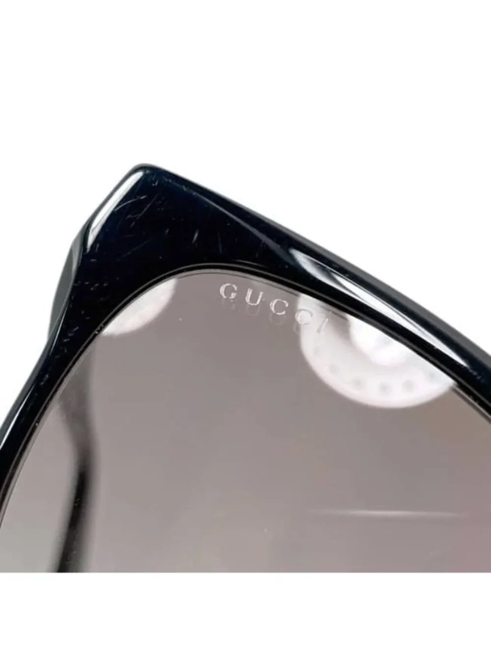 Gucci Sunglasses Black Pink Gradient Interlocking Acetate GG Side Logo Eyewear